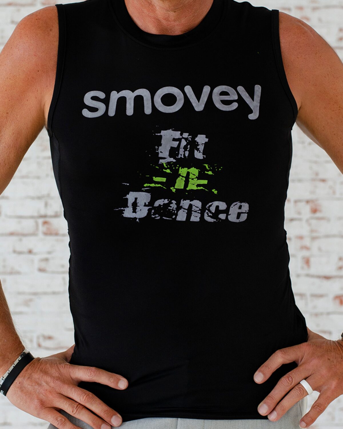 FITNESS-SHIRT - SCHWARZ-GRÜN