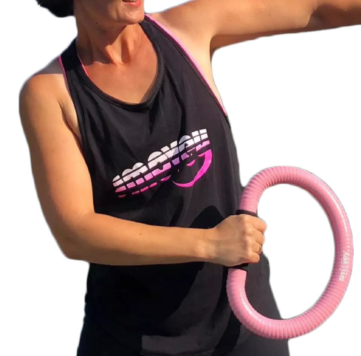 FITNESS-TOP - SCHWARZ-PINK | Damen